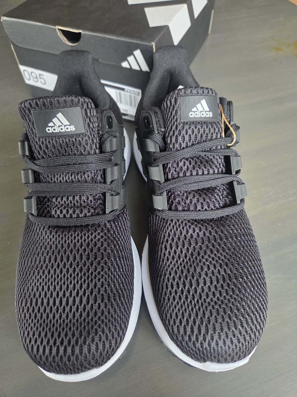 Adidas Black Mesh Running Sneakers
